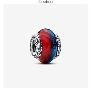 Pandora Game of Thrones Ice & Fire Dragons Dual Murano Glass Charm